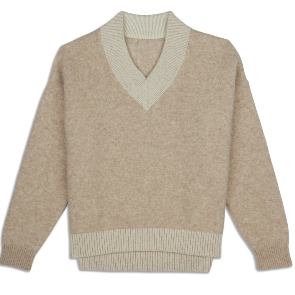 Lululemon Athletica Alpaca Wool-blend V-neck Sweater